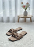 Slide Sandals with Braided Strap